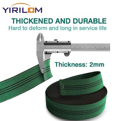 Customized Verde 7cm Stretch PP Sofa Belt Edge Banding Strap 5cm Tappezzeria Arredamento Divano Elastico Webbing Belt