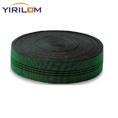 1.4mm-1.5mm Spessore Divano Webbing Polipropilene Materiale di gomma in verde per le vostre esigenze