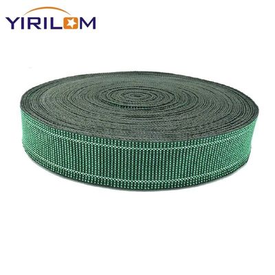 1.4mm-1.5mm Spessore Divano Webbing Polipropilene Materiale di gomma in verde per le vostre esigenze