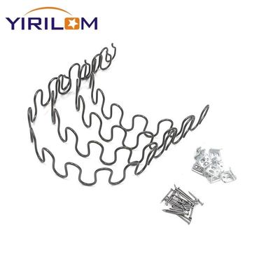 Primavera Zigzag nera per mobili per la casa con altezza di arco personalizzata 16-35mm Larghezza per divani a sedere