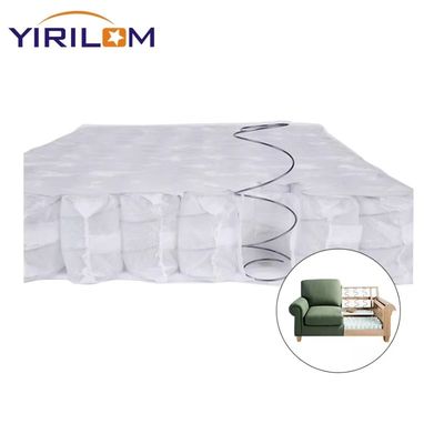 Sofa compresa e arrotolata molla tascabile per divano cuscino con filo di acciaio ad alto tenore di carbonio e tessuto