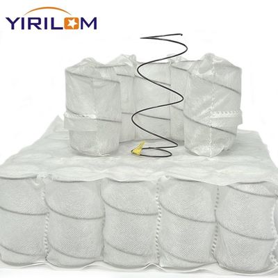 Sofa compresa e arrotolata molla tascabile per divano cuscino con filo di acciaio ad alto tenore di carbonio e tessuto