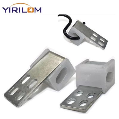 Clip a molla a mezza copertura in plastica zincata a 4 fori per il fissaggio di mobili per divani