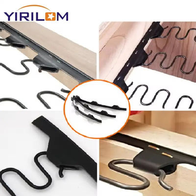Divano personalizzato accessori nero PVC Divano Zig Zag Spring 10cm 12cm di plastica Zig Zag Spring Hinge Strip