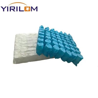 Unità a molle insacchettate per divano OEM bianco, altezza 4 pollici, diametro spirale 2,0 mm, rivestimento in tessuto non tessuto