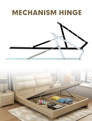 Personalizzare 600mm Meccanismo di sollevamento del letto Gas Spring Strut Supporto Cerniera Letto Divano Ripostiglio Risparmio di spazio