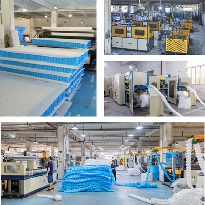King Size Pocket Spring Mattress Unit 1.8mm Acciaio a filo 5.5 giri
