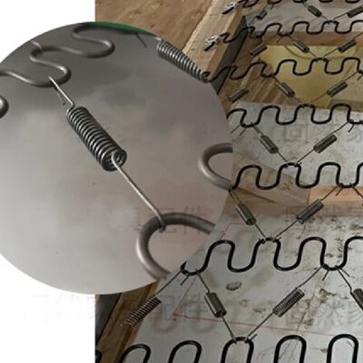 Molla a gancio di bilanciamento in filo di acciaio ad alto tenore di carbonio con diametro di 1,5 mm e lunghezza di 97 mm per clip di fissaggio molle per divani