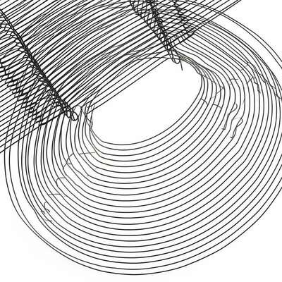 Molla a zig-zag in filo d'acciaio ad alto tenore di carbonio calibro 13, altezza 50 mm per supporto seduta divano