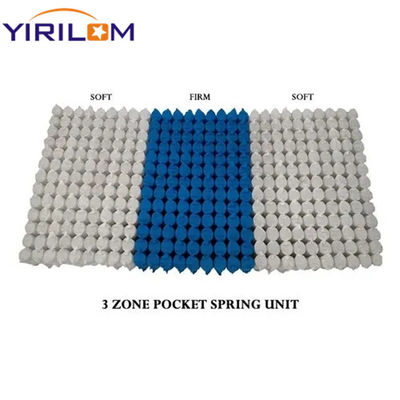 Prezzo buono 3Zoned 1.8mm Steel Wire indipendente Pocket Spring Unit con acciaio ad alto tenore di carbonio per la produzione di materassi in linea