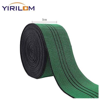 Prezzo buono Customized Verde 7cm Stretch PP Sofa Belt Edge Banding Strap 5cm Tappezzeria Arredamento Divano Elastico Webbing Belt in linea