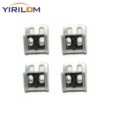 Clip per divano a 4 fori zincato, metà rivestito in plastica, per ferramenta per mobili a molla a zig-zag