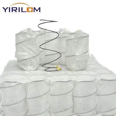 Unità a molle insacchettate per divano in filo d'acciaio ad alto tenore di carbonio con tessuto non tessuto da 65-100 g/㎡ e dimensioni personalizzate