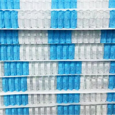 Unità a molle insacchettate a zone personalizzate con filo di acciaio ad alto tenore di carbonio e rivestimento in tessuto non tessuto per materasso