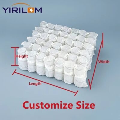 Unità a molle insacchettate per divano con rivestimento in rotolo compresso in acciaio ad alto tenore di carbonio con filo da 2,0 mm per produttori di sedili
