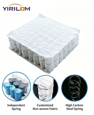 Prezzo buono Unità di molla tascabile per divano di dimensioni personalizzate con filo d'acciaio #70 e rivestimento in tessuto resistente per mobili modulari in linea