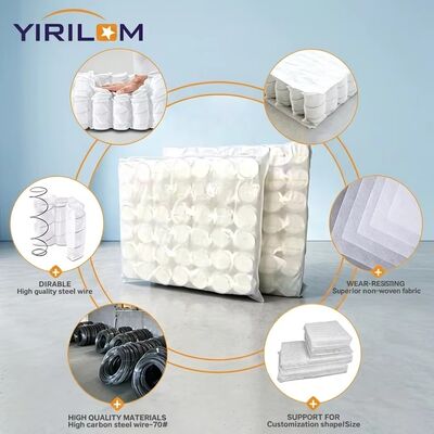 Prezzo buono Sofa indipendente Pocket Spring Coil Unit con filo di acciaio ad alto tenore di carbonio per un supporto superiore e 6-25cm di altezza in linea