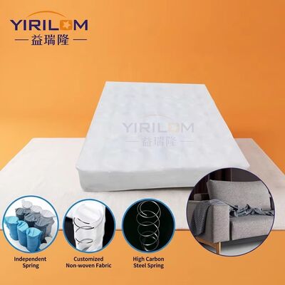 Unità a molle tascabili quadrate da 18x18 pollici per cuscino di seduta per divano con filo da 1,8 mm e tessuto