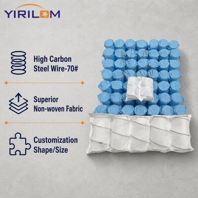 Superiore rimbalzo elastico 1.8mm Wire Pocket Spring Coil per cuscino di divano con dimensioni personalizzate