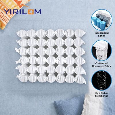 Unità di molle insacchettate quadrate da 18x18 pollici con filo d'acciaio da 1,0 mm-1,8 mm e altezza della molla da 6-12 cm per cuscino per seduta del divano