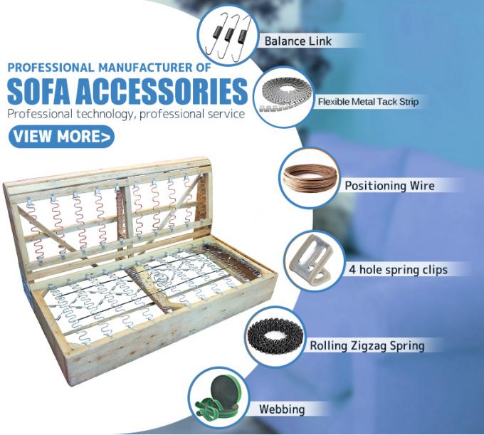 Gancio di bilanciamento a filo d'acciaio di alta qualità con clip di fissaggio a molla a zig-zag per divani 2