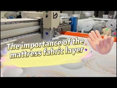 Tessuto a maglia di poliestere 30D ad alta densità di spessore di 3 cm per coperture di materassi