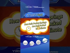 Al dettaglio molle a bobina di tasca personalizzate con tessuto non tessuto per divano