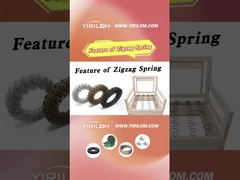 Dimensioni personalizzate Vernice nera 3.6mm Acciaio Tappezzeria Rotonda Divano Zigzag Primavera