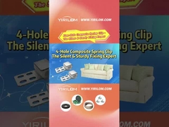 4 fori Divano Primavera Divano Metal Plastic Composite Clips per mobili Primavera Zigzag