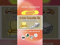 4 buchi design moderno Zigzag molla di divano clip di metallo di plastica composito per divani